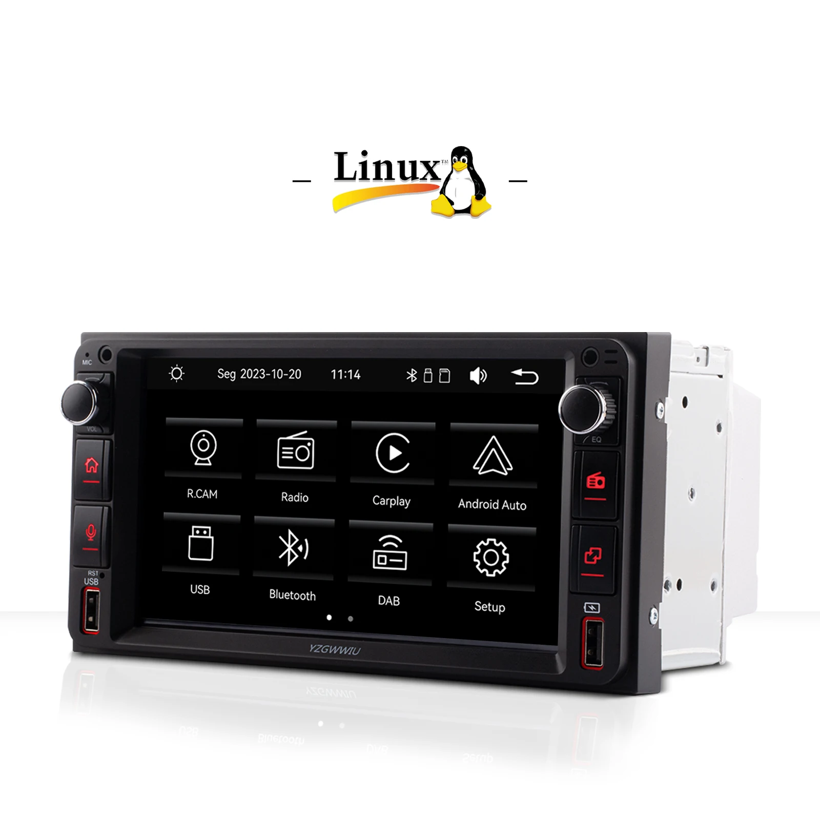 

Universal 2Din Radio Car Radio with Wireless Carplay Android Auto for Toyota VIOS CROWN CAMRY COROLLA RAV4 with DSP IPS DAB BT