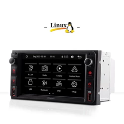 Universal 2Din Radio Car Radio with Wireless Carplay Android Auto for Toyota VIOS CROWN CAMRY COROLLA RAV4 with DSP IPS DAB BT
