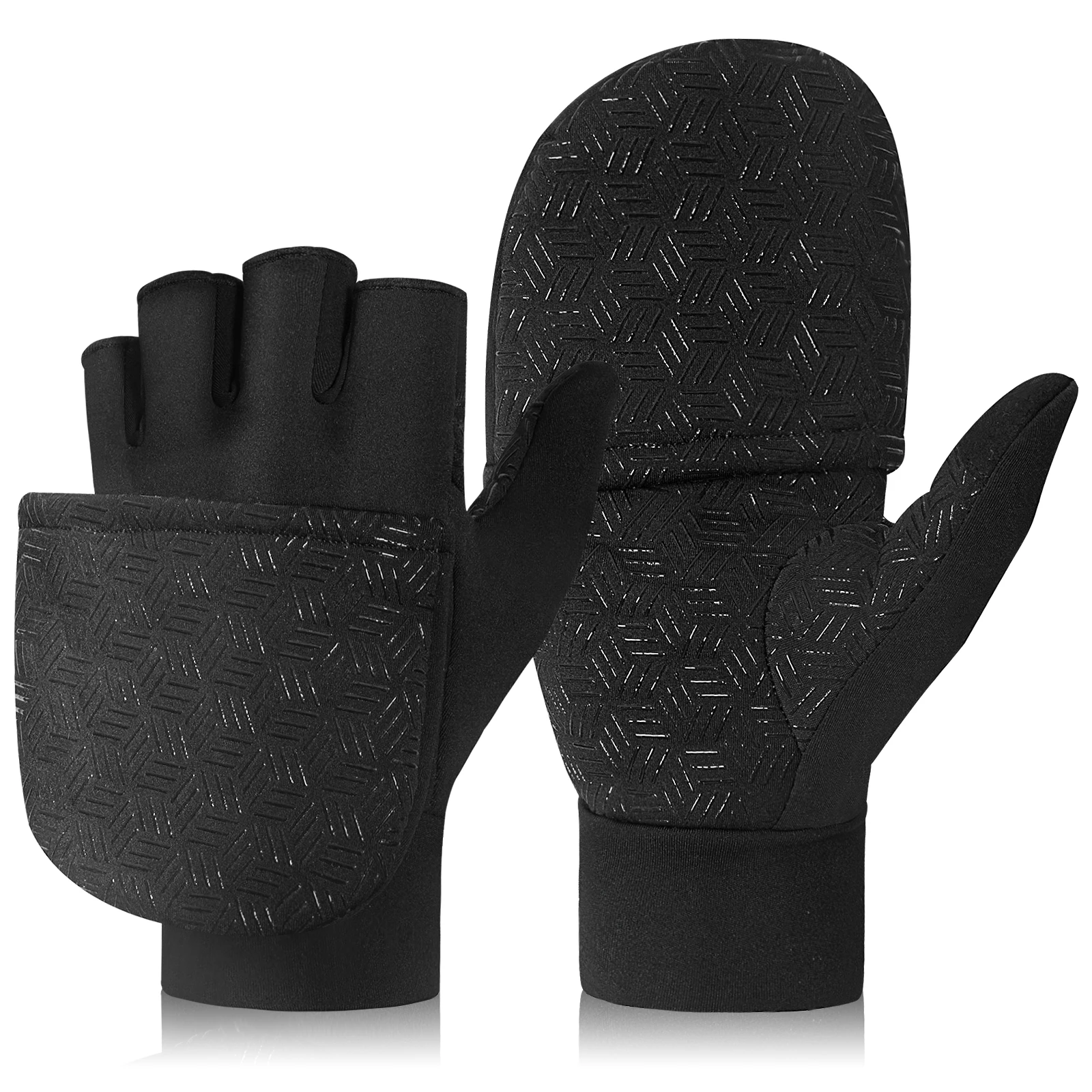 Ciepłe rękawice zimowe na zewnątrz, idealne do sportów na świeżym powietrzu, biegania, wędkowania, fotografii, narciarstwa.