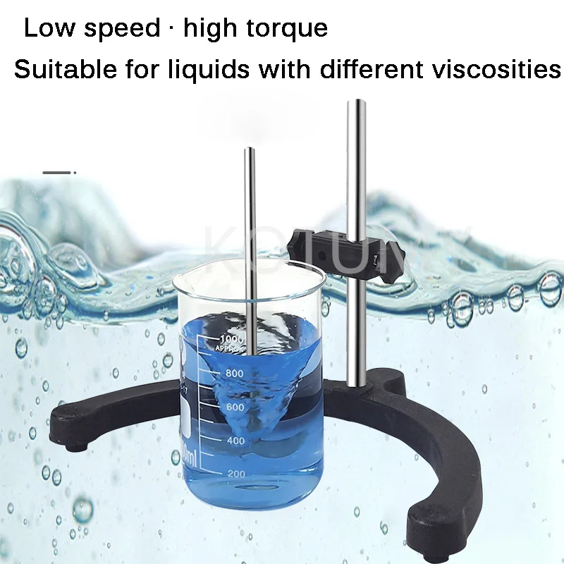 المتجر الرسمي خلاط مختبر محرك كهربائي شاشة ديجيتال محرك علوي قابل للتعديل ارتفاع معدات المختبرات 110 فولت إلى 220 فولت