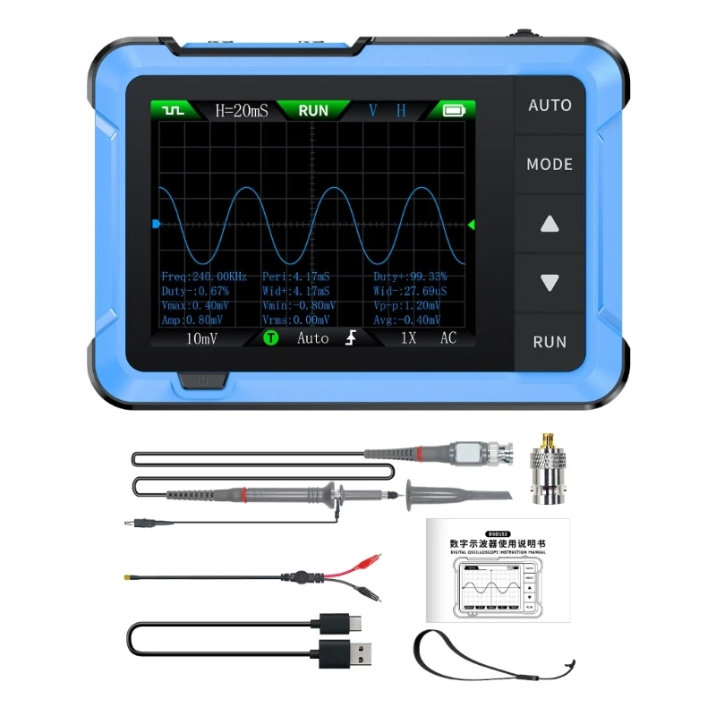 

Advanced Handheld Oscilloscope Generate Sine, Square, Signals with High Accuracy Dropship