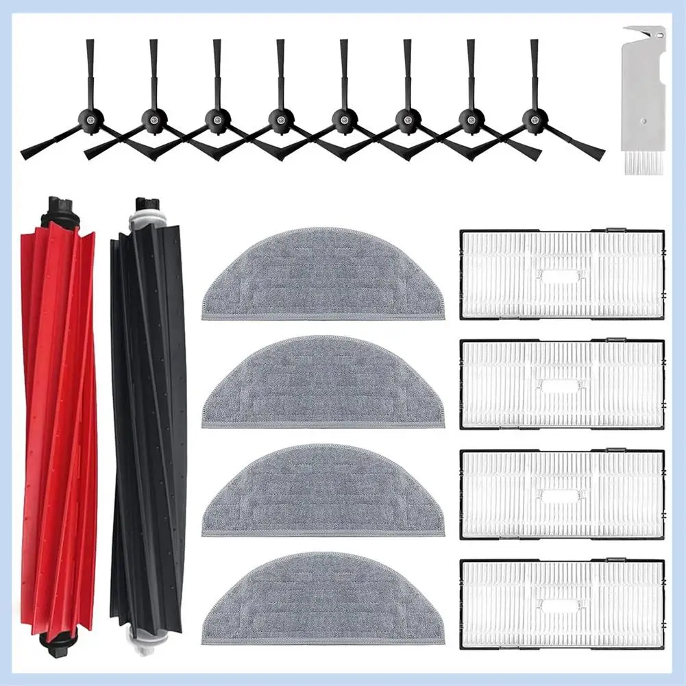 Set di parti di ricambio per aspirapolvere robot EAS-18 pezzi per parti per aspirapolvere robot Roborock S8/S8+/S8 Pro Ultra