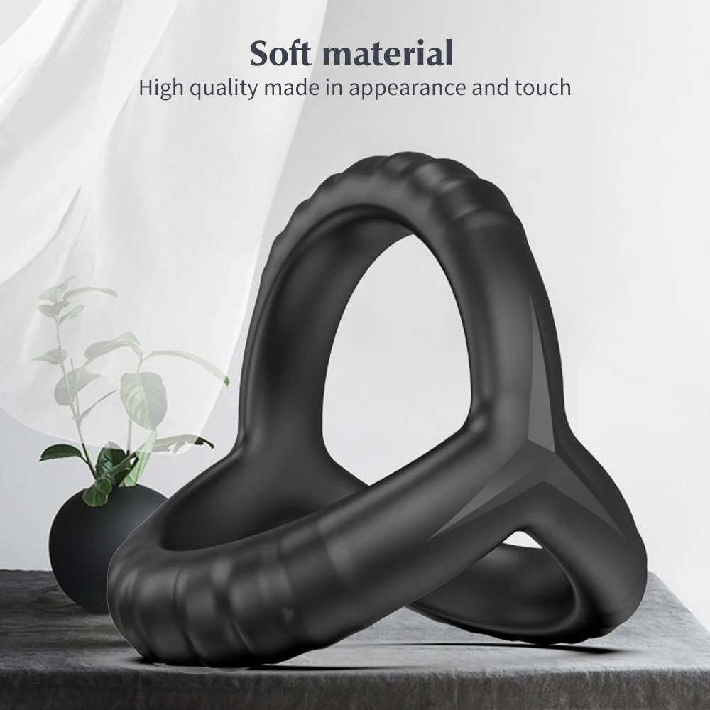 Penis Ring Reusable Silicone Semen Cock Ring Penis Enlarger Delay Ejaculation Sex Toys For Men Scrotum Bondage Dick Sex Toy