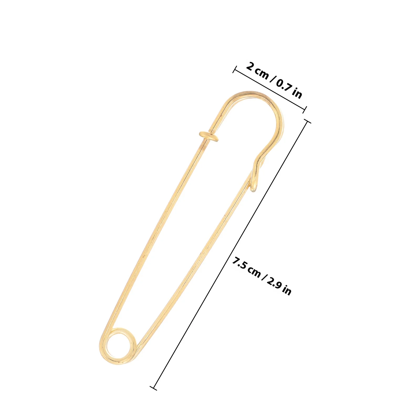 10Pcs Retro Safety Pin Brooch Clips Stainless Steel Sharp Sewing Pins for Clothes Quilting DIY Crafts Safety Pin