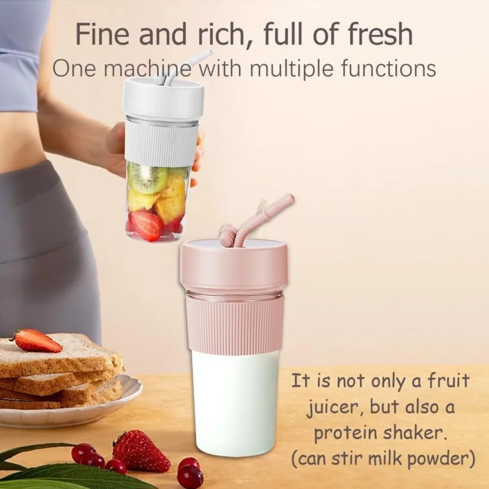 11.83 OZ BPA-Free Personal Blender,With USB Charging, Type-c Charging Port,Makes Smoothies and Shakes Creamy