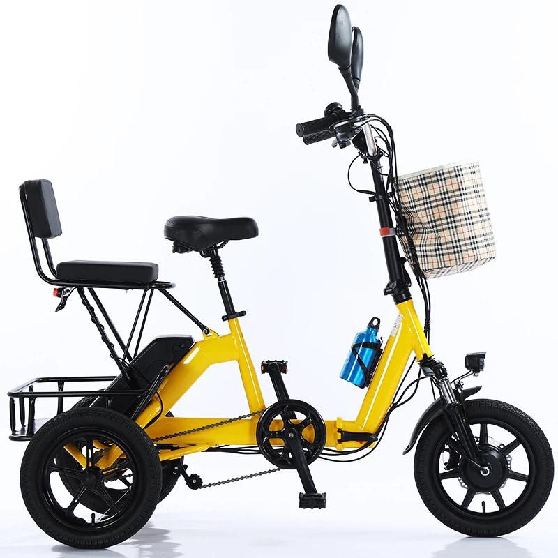 Ready to Ship Cheap China 2023 new made popular model electric passenger tricycle 3 wheel electric cargo bike passenger bike