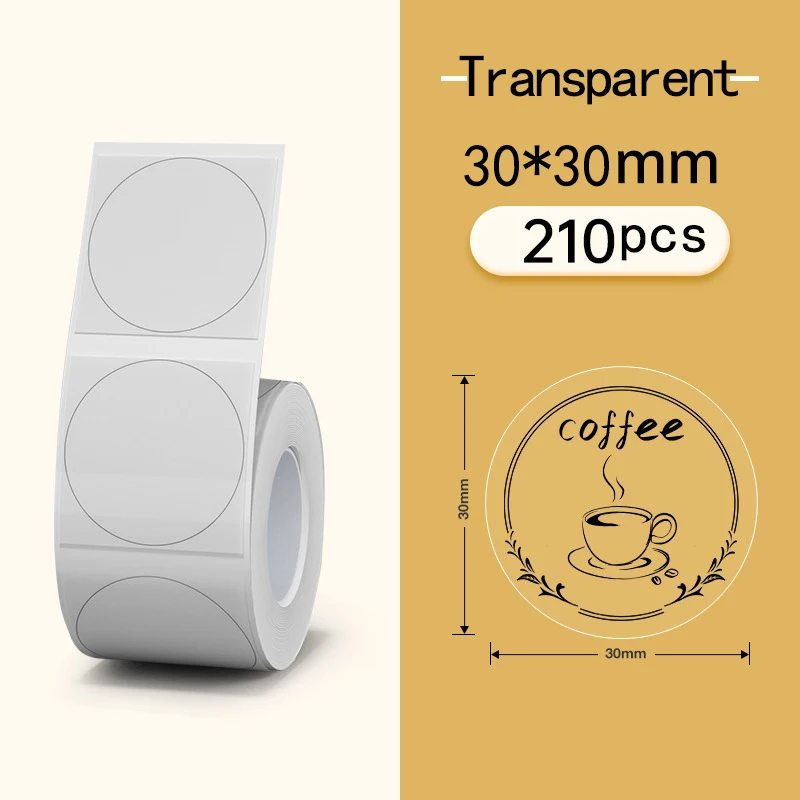 Niimbot B21 B1 B203 Label Thermal Transparent Label Paper for Waterproof Anti-Oil Tear-Resistant Jewelry Price Tag