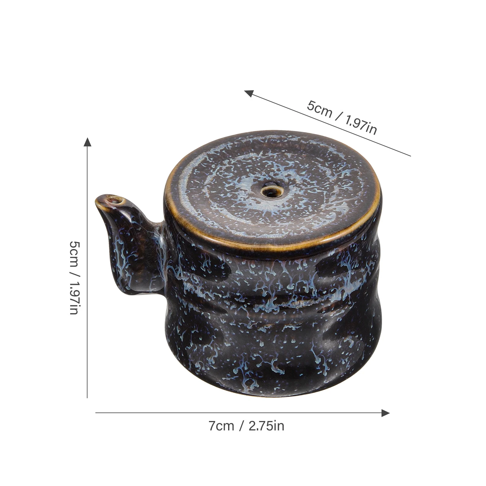 Porcelain Ceramic Calligraphy Water Dropper Traditional Ink Well for Painting Drawing Ink Water Container Painting Accessories