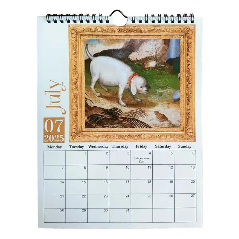 

Weird Calendar 2025 Mystique Medieval Dogs Wall Calendar Fun Wall Dog Planning Calendar For Classroom Dormitory Apartment Hotel