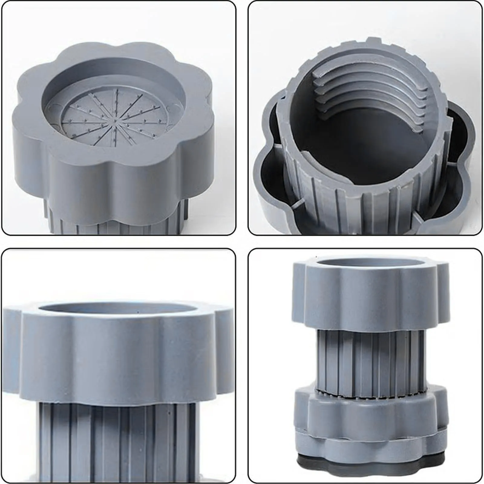 1/4 pezzi piedino per lavatrice riduzione del rumore assorbimento degli urti staffa rinforzata pad frigorifero ammortizzatori di supporto antiscivolo