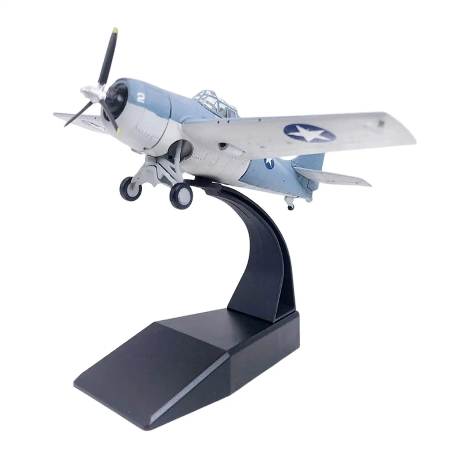 US  Plane Model 1:72 Scale 3D Alloy Simulation Ornament Fighter Model Toy for Living Room Home Table Decor Accessory