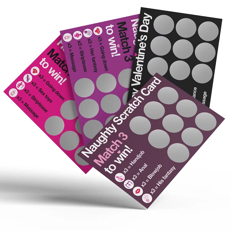 4pcs Naughty Scratch Card To Do Between Couples Bedroom Scratch Off Poster Dates Scratch Off List Anniversary Gifts