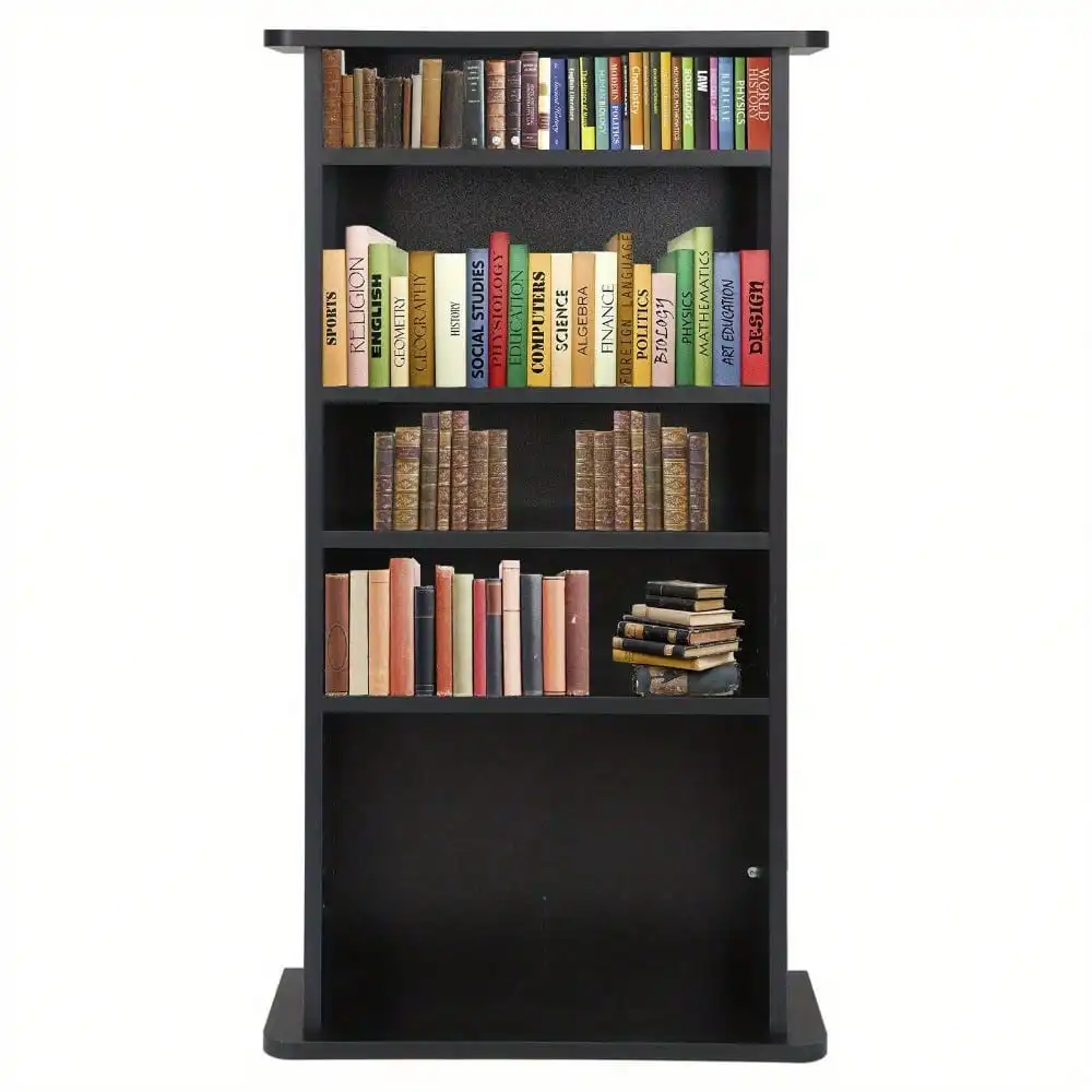 Media Storage Cabinet Game DVD Movie Tower Stable Organizer Stand Shelves