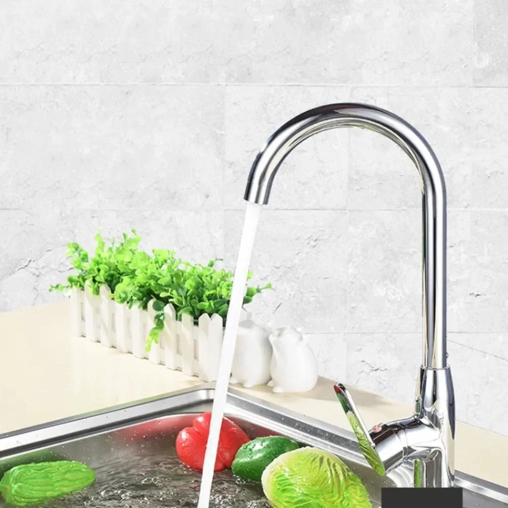 for kitchen sink faucet brass cold and hot water tap washing bowl vegetable home use durable metal mixer tap with swivel