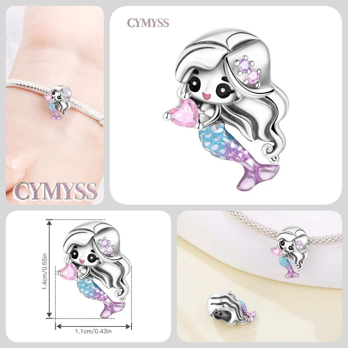 HEIßER 925 Sterling Silber Cartoon Charakter Arzt Krankenschwester Paare Perlen Fit Frauen Armbänder Charms DIY Geburtstag Party Geschenke Schmuck – Detail 29