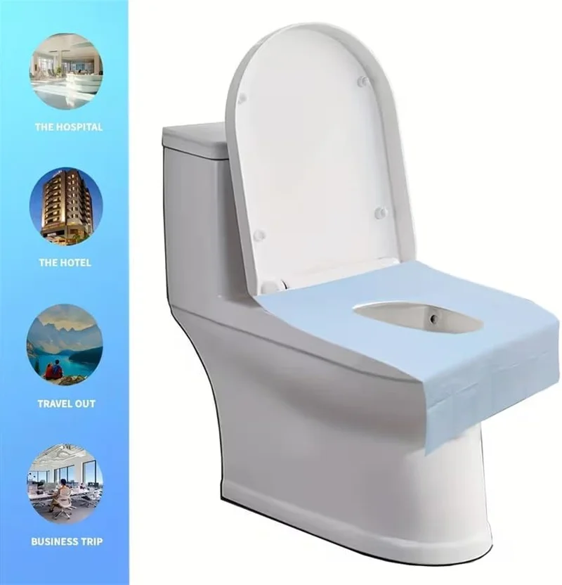 10/30 Stück verdickte Einweg-Toilettensitzauflagen, für Hotelreisen, wasserdichte Toilettensitzauflagen für den Außenbereich, unverzichtbar für Reisen – Detail 10