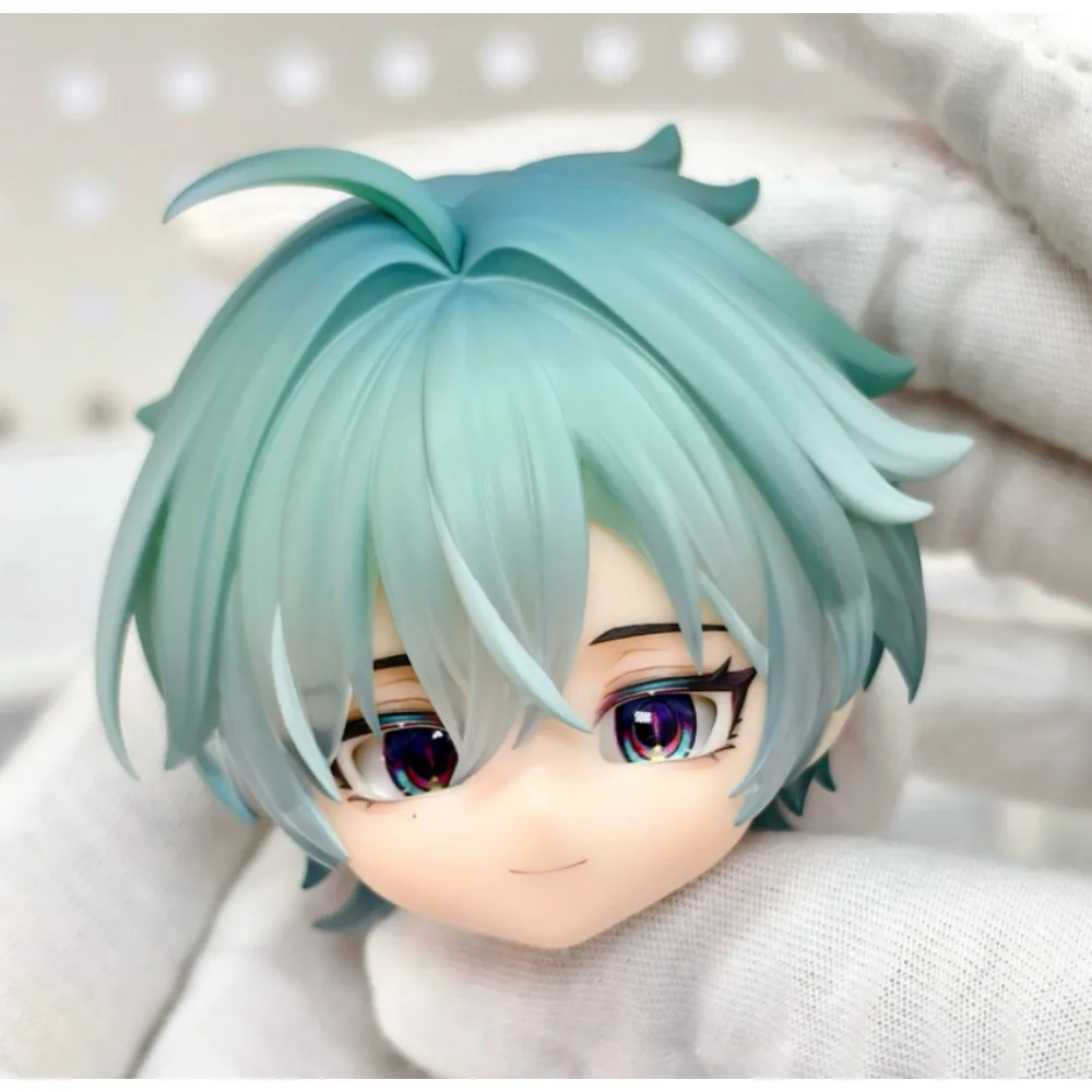 Lohen Ob11 Doll Head Handmade Faceplates Hair 1/12 1/8 1/6 Bjd Doll Wig Customized Product Anime Game Cosplay Toy Accessories