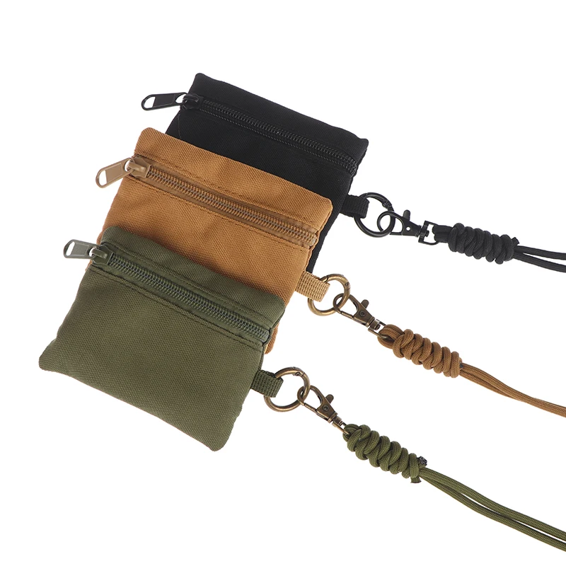 Mini Casual Halsband-Münzbörse Kartenhalter Reißverschlusstasche für Männer und Frauen Schlüsseltasche Kleine Tasche Kopfhörerhülle mit Lanyard – Detail 6