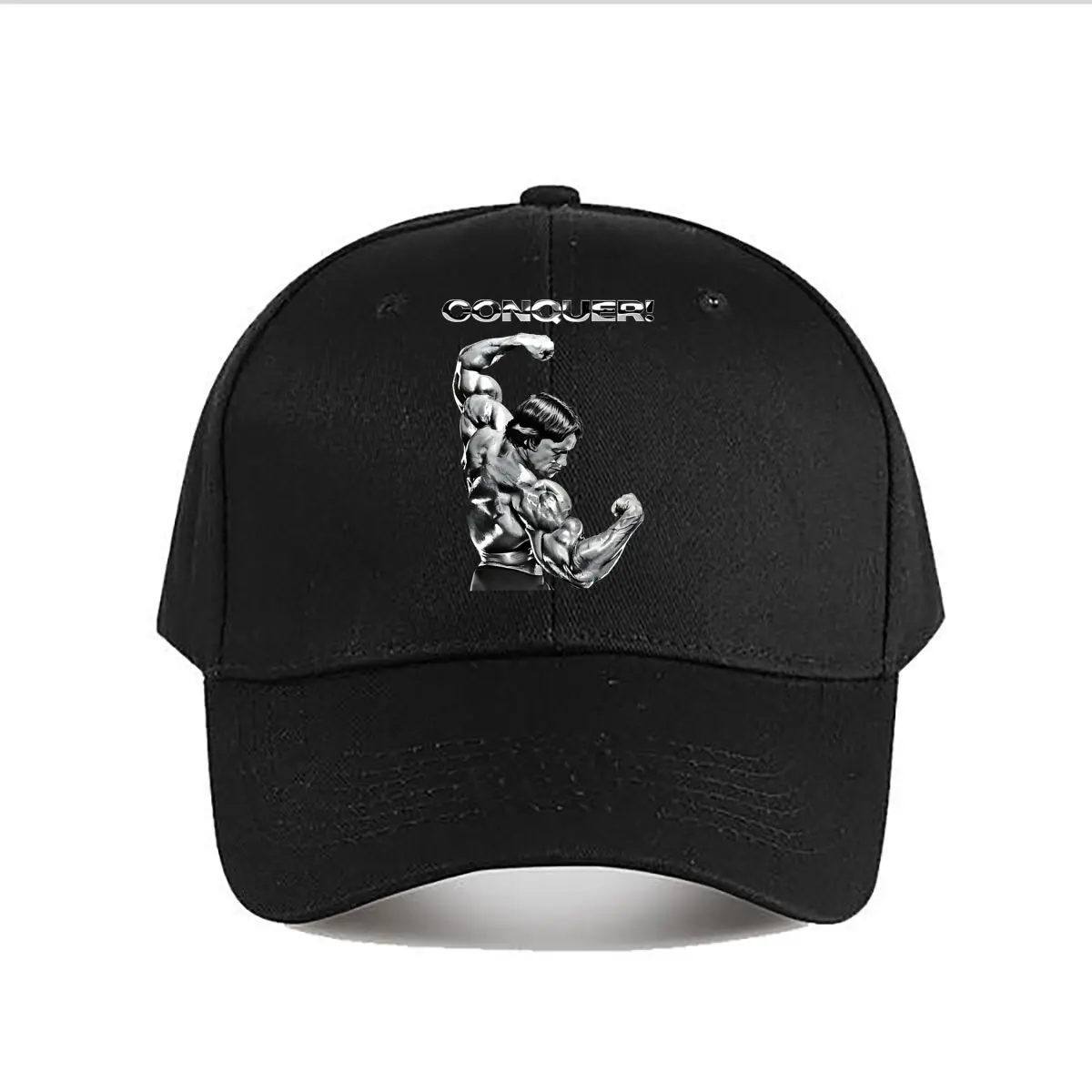 Casquette de Baseball avec affiche d'art Conquer Muscle Man