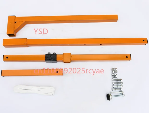 Hand-Cranked Portable AC Outdoor Unit Lift Crane Bracket - Easy-to-Use Air Conditioner Repair Stand