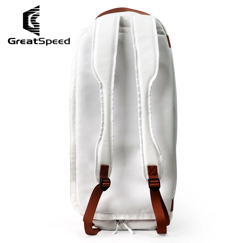 Light Luxury Tennis Racquet Backpack Men Women White Wimbledon Type Squash Badminton Tennis Racket Bag Gym Pilates Shoulder Bags