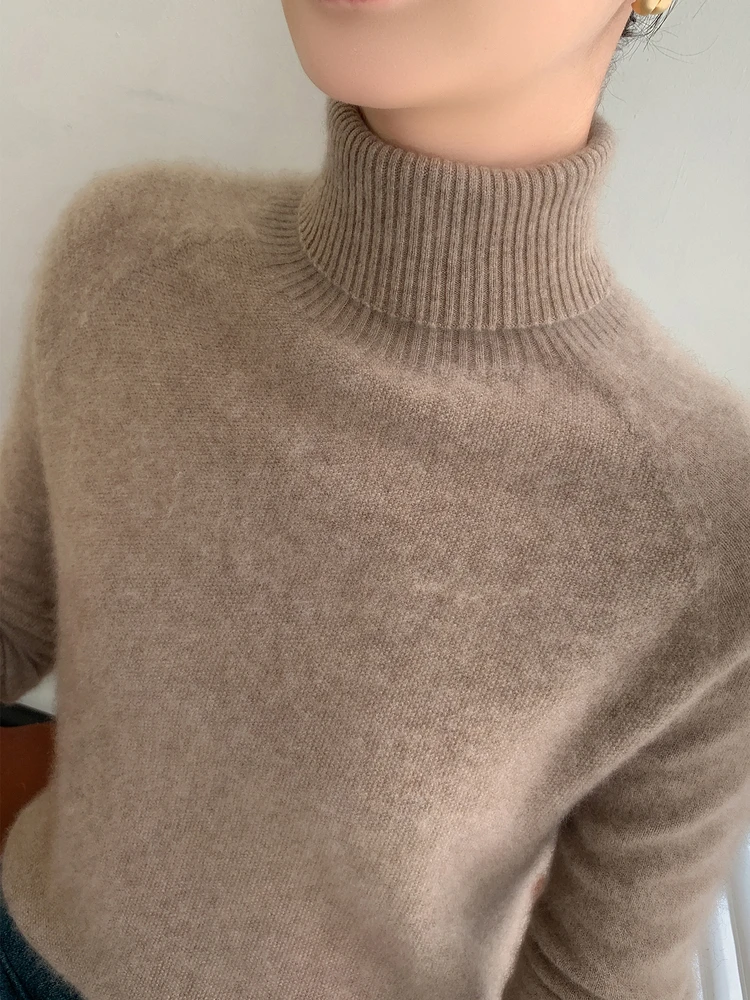 

Новинка 2025, женский свободный крой, трикотажная основа irt f, высокий воротник, оulder Sve, повседневный мягкий удобный свитер