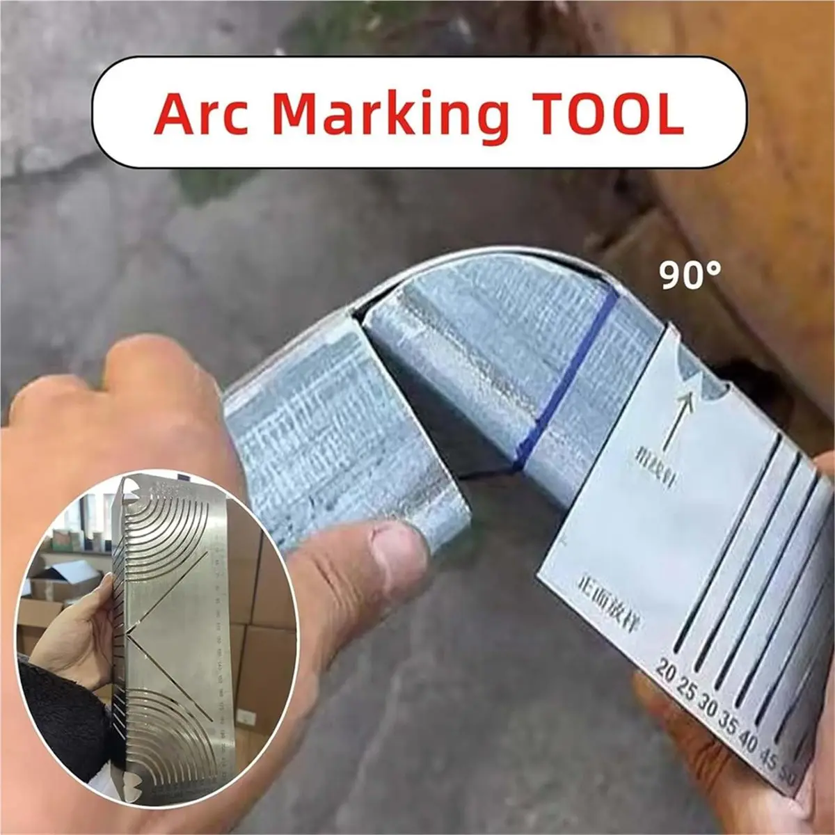 Budget-Friendly-3Pack Angle and Arc Marking Tool Metal Scribe Tool, Arc Dual-Purpose Scriber Metal Marking Tool for Pipe Tube Be
