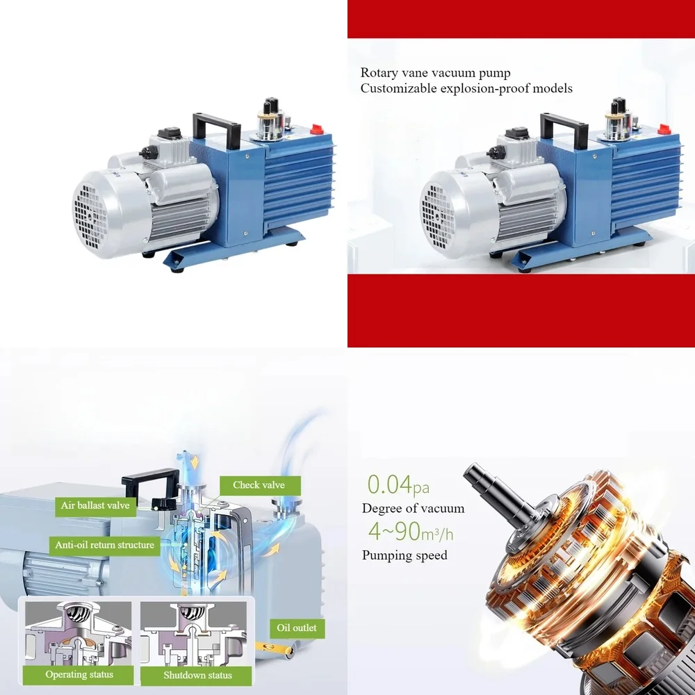 2XZ-2B Rotary Vane Vacuum Pump for Laboratory Equipment for Industrial Use for Vacuum Systems for Packaging Machines for Food