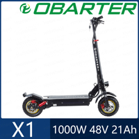 OBARTER X1 Electric Scooter Adults 53KM/H E Scooter 10 Inch Off-Road Kick Scooter Rear Motor 48V1000W21AH Foldable E-Scooter