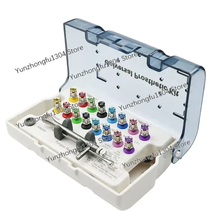 

Tooth Implant Fixture Screw Drivers Universal Torque Wrench Prosthetic Kit
