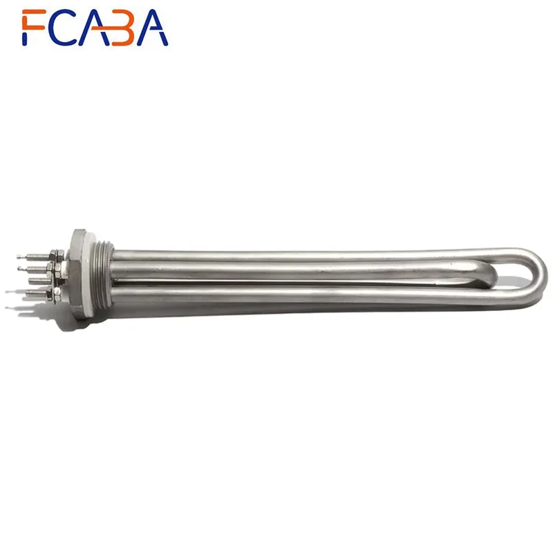1 Inch BSP Thread DC 12V/24V/36V/48V 200W/300W/600W Heating Element for Solar Water Heater 304 Stainless Steel Tubular Heater