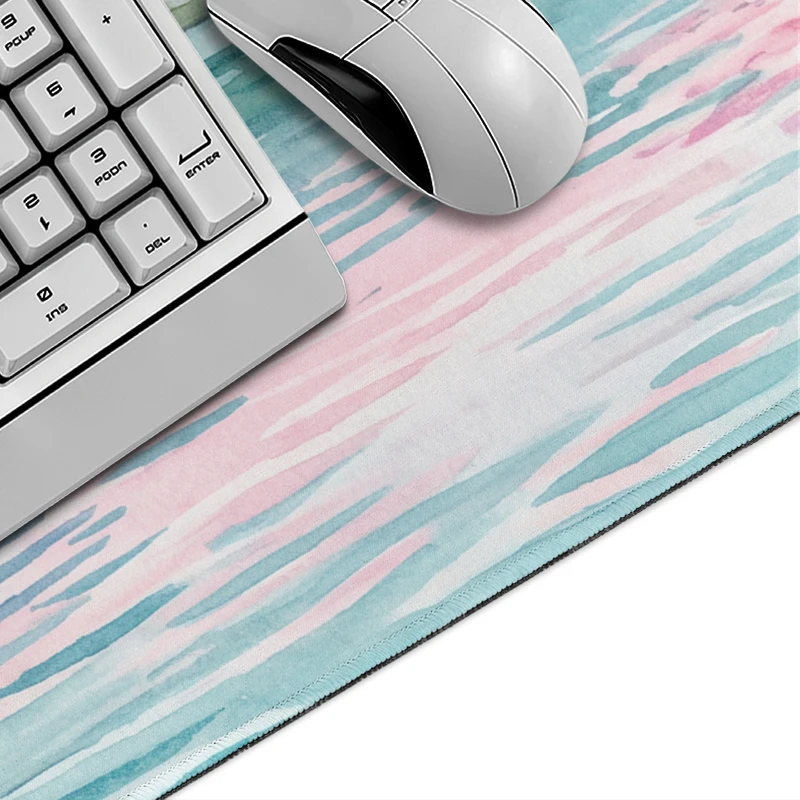 Cherry Blossom Lakeside Pagoda Mouse Pad Gamer XL Home HD Custom Mousepad XXL Non-Slip Natural Rubber Carpet PC Table Mat