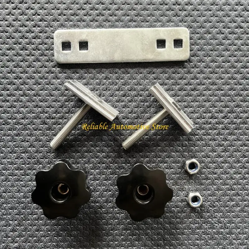 M68B Roof Tent Rack Mount Hardware with Hand Knobs and Threaded Bolts