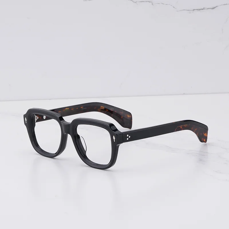 

2024 New Arrive TAOS Eyeglasses Frame Men Shades Vintage Square Glasses Frame Hand Craft Acetate Spectacles for Male