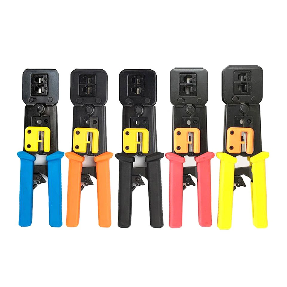 Imagem -05 - Cortador de Mão de Cabo de Rede Ethernet Crimping Tool Crimping Tool Pass Through Rj45 Alicate Fb376zcat5e Cat6 Novo