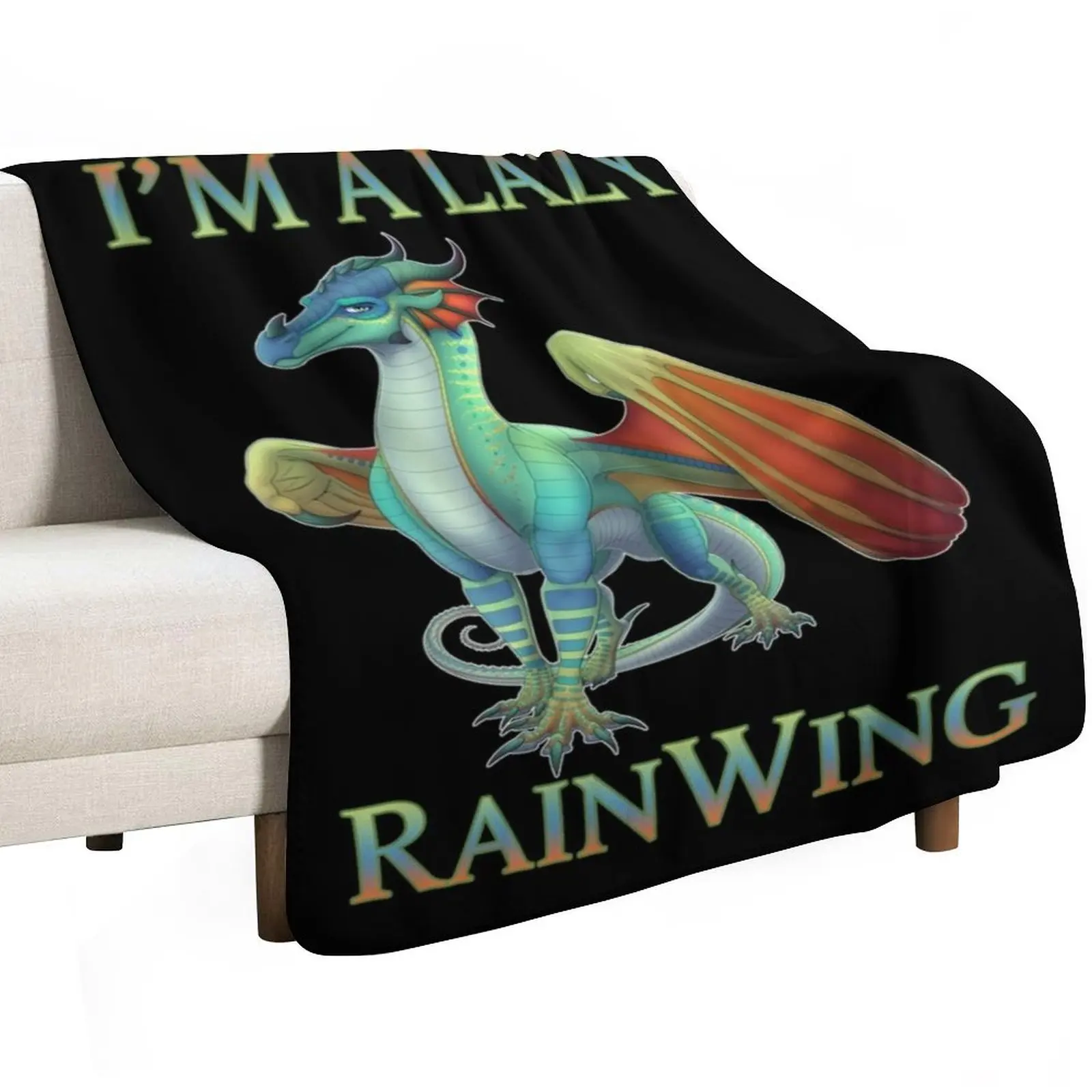 I'm a lazy rainwing wings of dragon fire classic Throw Blanket valentine gift ideas Luxury Hairy Soft Big Heavy Blankets