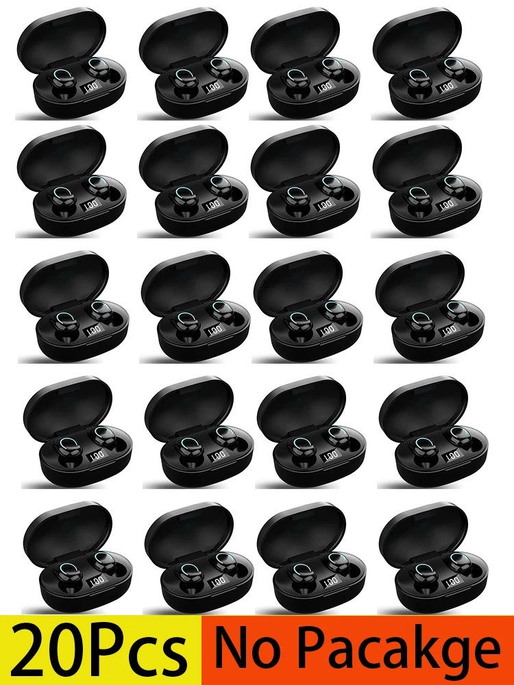 

20Pcs X12 Newest V5.2 TWS Ture BT Wireless Earphones Headset with Mic LED Power Display Indicator TWS Earbuds