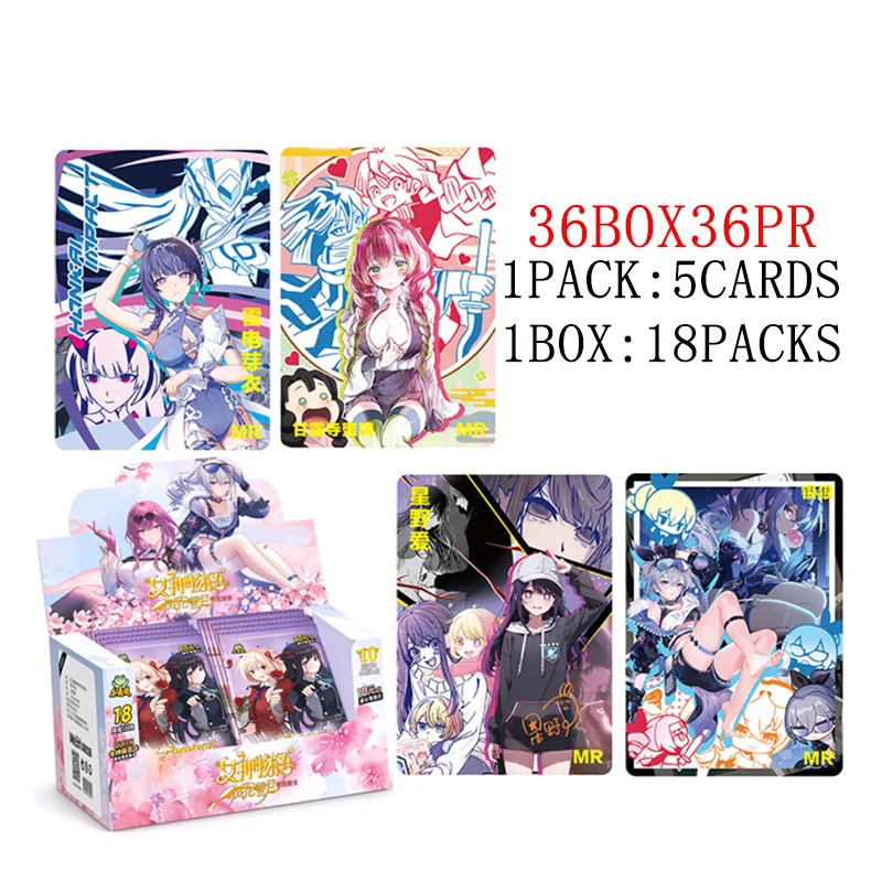 Wholesale 36 Boxes Goddess Story 10M‑05 Menghuahai Chapter Little Frog Anime Waifu TCG Booster Box Rare SWR SSR FR PTR Full Case