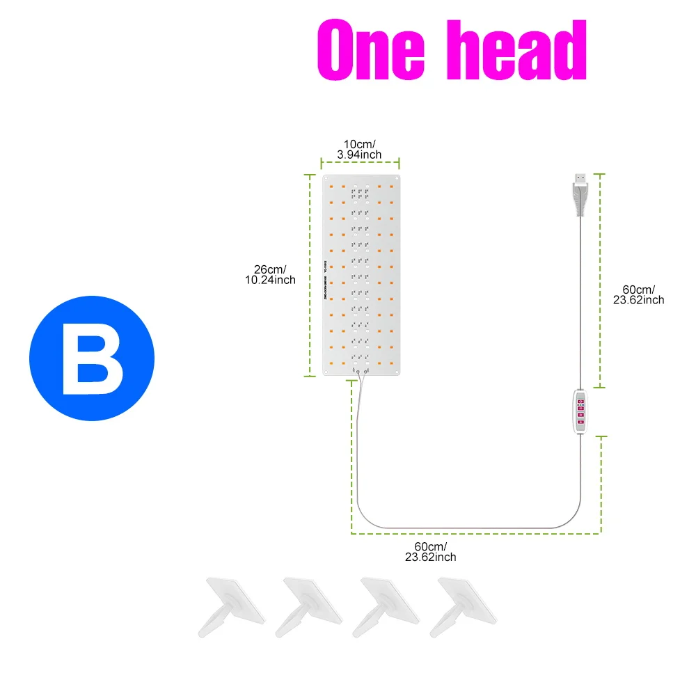 LED-groeilicht Volledig spectrum Quantum Board-lamp voor binnengroeidoos Bloemplanten Teelt dimbaar met timing Auto aan/uit