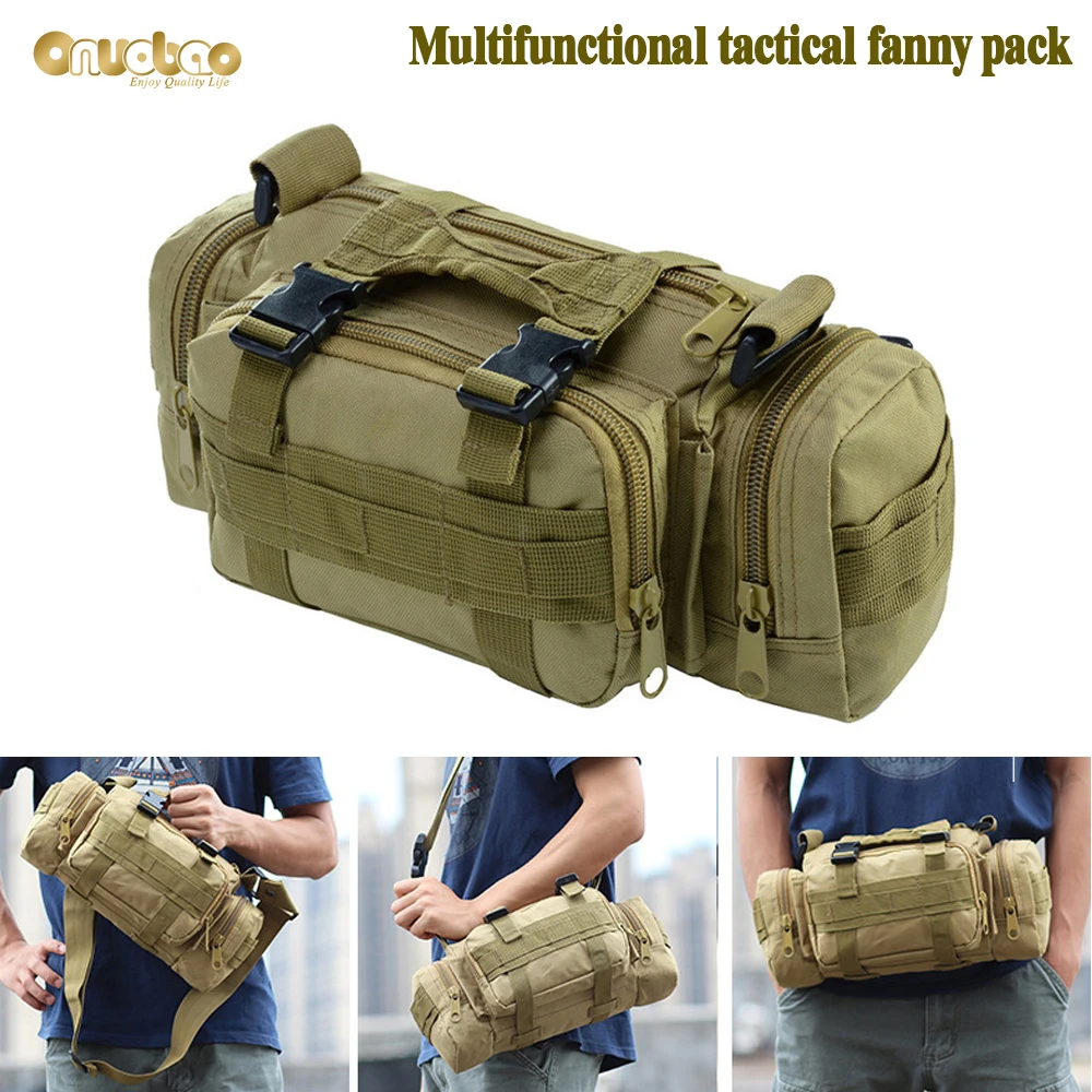 Multifunctional Tactical Waist Bag Outdoor Sports Leisure Travel Cycling Mobile Phone Portable Shoulder Bag