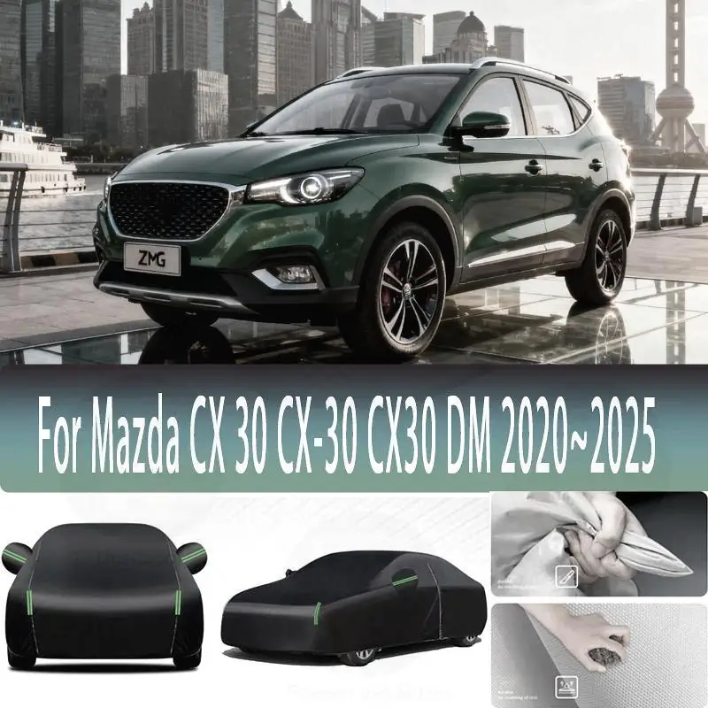 

For Outdoor Protection Waterproof Dustproof Full Snow Cover Sunshade for Mazda CX30 2020 2024 2025 Car Covers