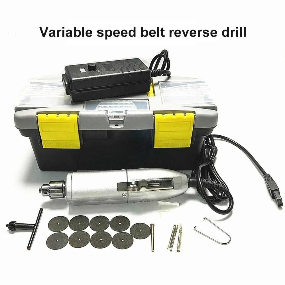 110V/220V Adjustable Speed Electric Drill&Grinder Multi-Function Portable Tool for DIY Workshop Polishing Engraving Applications