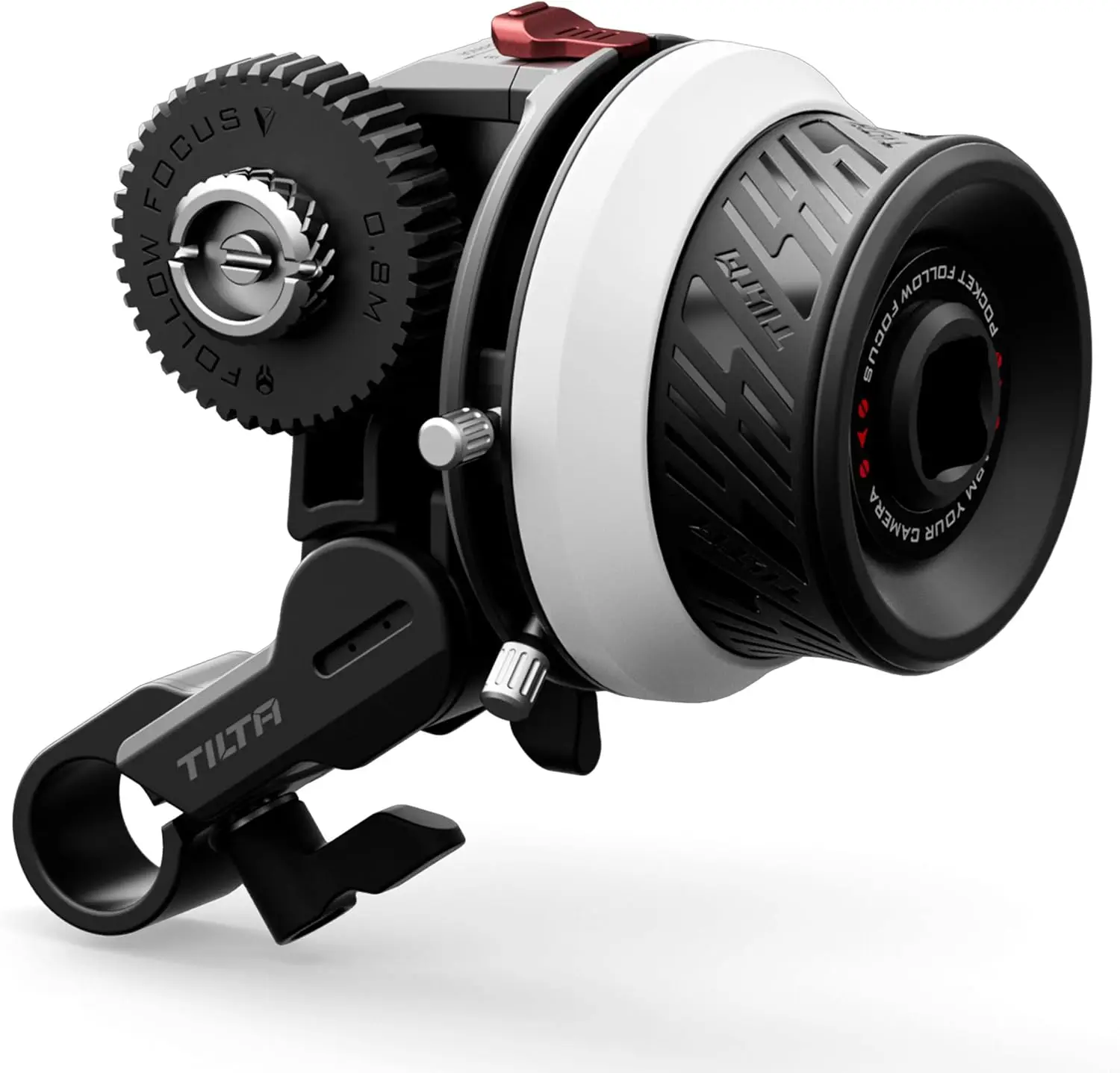 Tilta Pocket Follow Focus | Precise Focus Ring with A/B Stops  | 15mm Rod & Rod Holder| Lightweight, Comfortable (FF-T07)