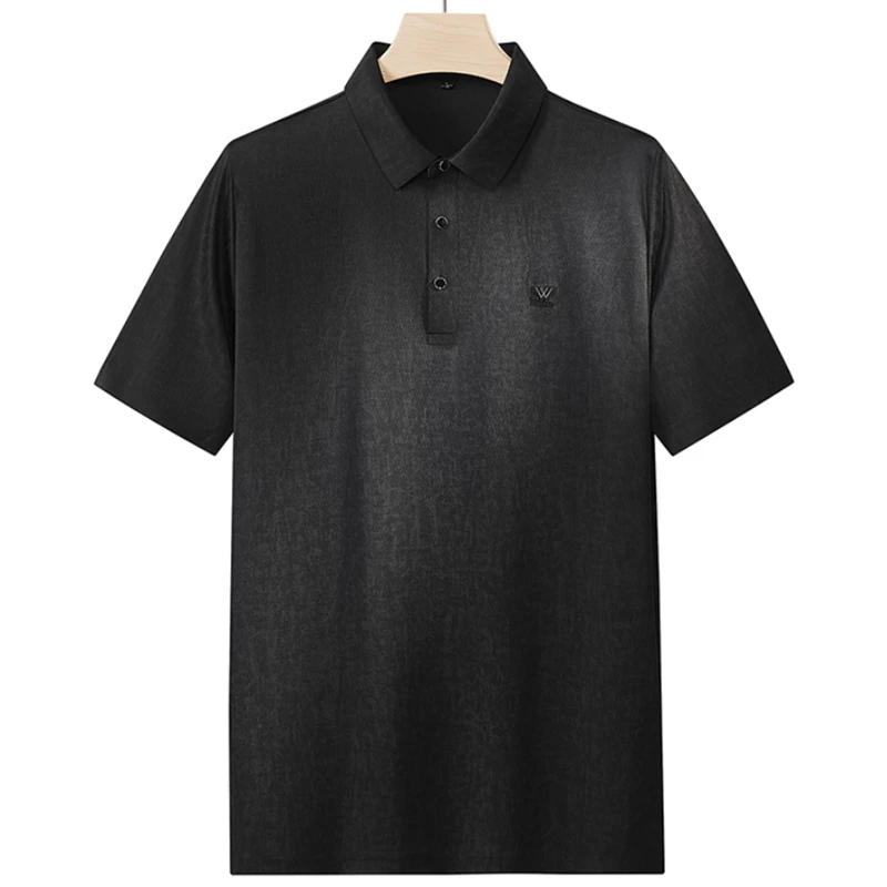 8XL 7XL 6XL 2026 New Summer High End Breathable Silky Polo Shirt Man Tops Luxury Skin Friendly Soft Cool Polos Shirts Male