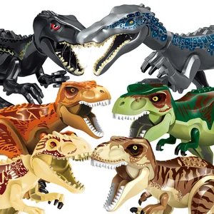 Dinozor jurassic dünya acımasız raptor, t-rex, triceratops-tr ındominus rex modeli yapı taşları karakterler şekil tuğla oyuncaklar 8 en çok satan, dinozor oyuncak, jurassic dünya no. 7