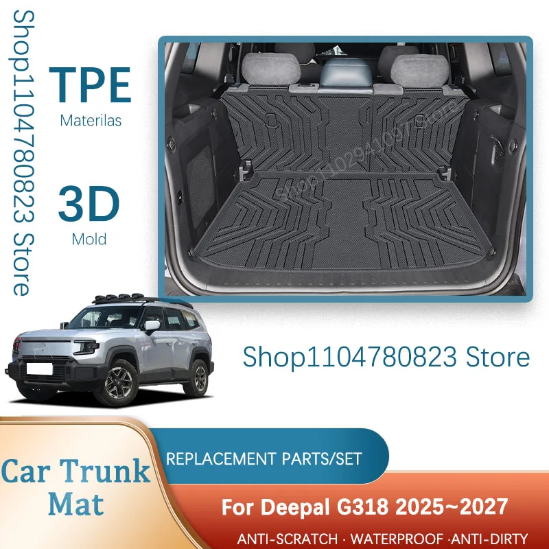 Car Trunk Mats For Deepal G318 C318 2025 2026 2027 TPE Pad Back Cargo Liner Back Seat Cover Interior Liner Part Auto Accessories
