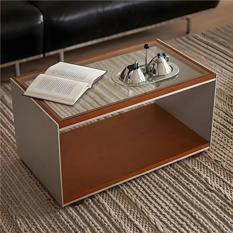 Medieval cherry solid wood module combination cabinet, storage and dining side low chest cabinet
