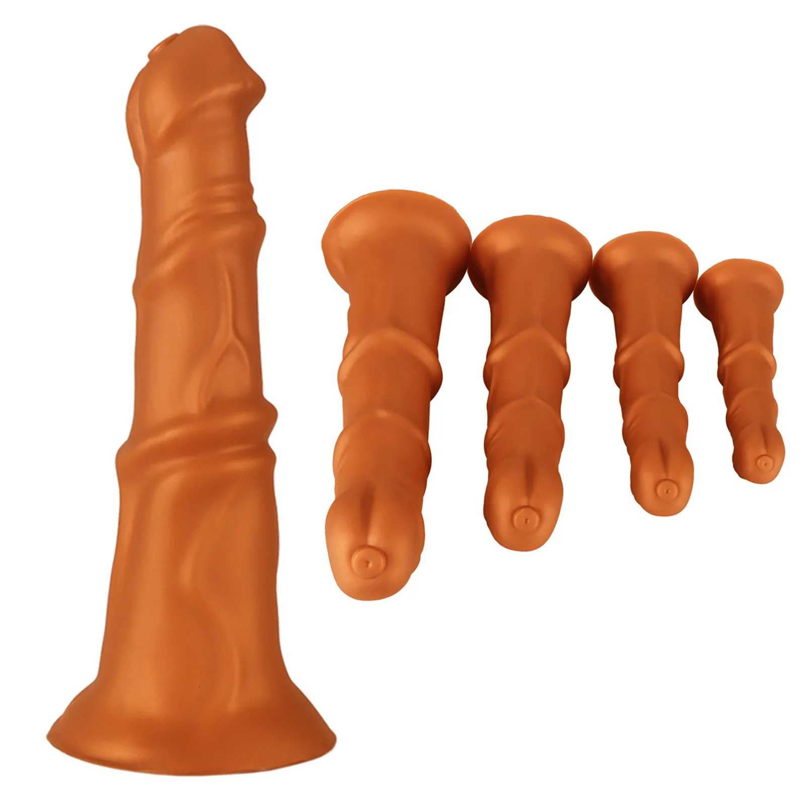 Nuevos Dildos Anales Largos y Grandes, Juguetes Sexuales para Mujeres, Tapón Anal de Silicona Suave, Estilo Caballo, Pene, Tapón Anal Grande, Masaje de Próstata, Dilatación Anal