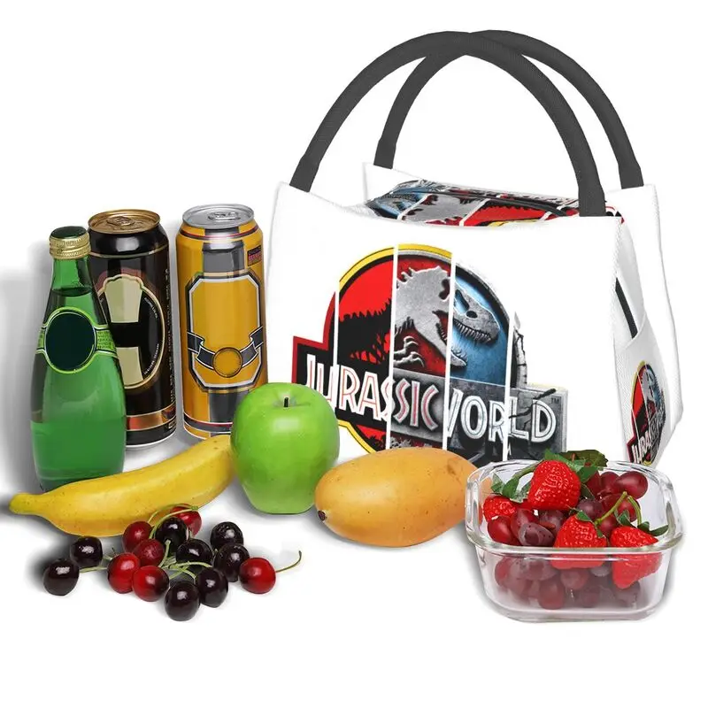 العالم الجوراسي شعار تطور معزول أكياس الغداء للمدرسة مكتب ديناصور العالم مقاوم للماء الحرارية برودة بينتو صندوق النساء #6