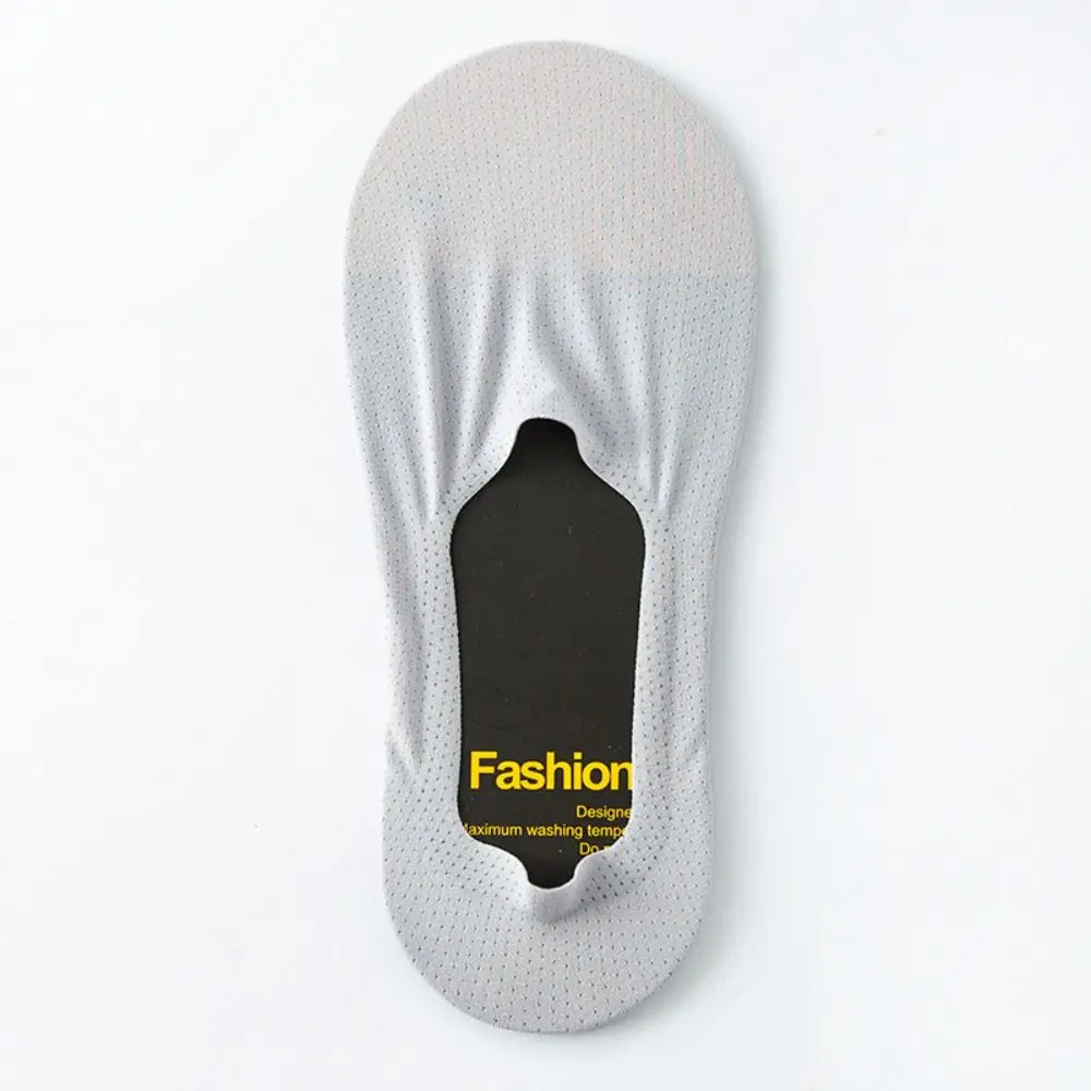 Silicone Anti Slip Boat Socks Odor Prevention Sweat Absorption Short Socks Ultrathin Not Falling Off The Heel Men's Socks Men
